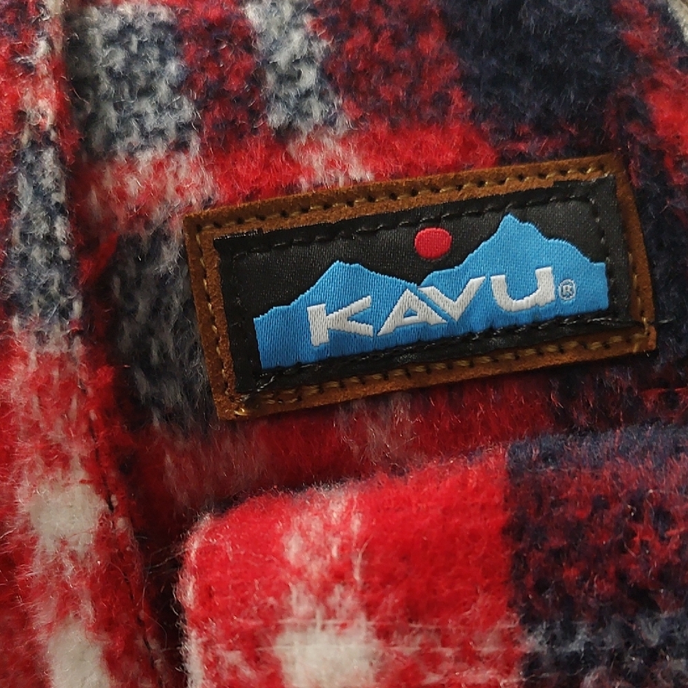 KAVU ♥️ Flannel Fleece Cross Body Bag Rope Adjustable Strap Like New Condition!